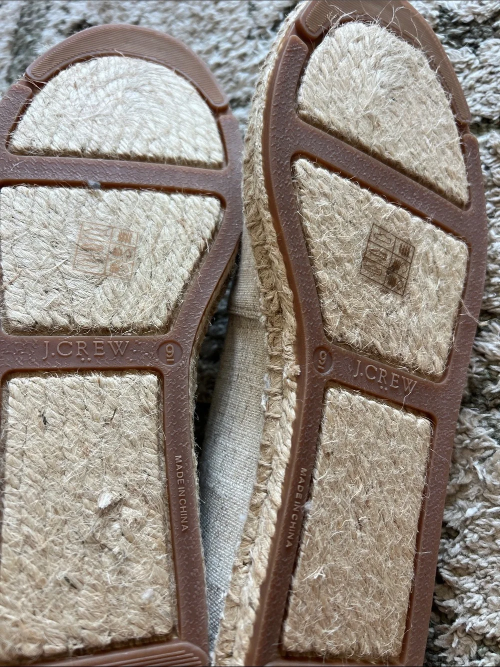 J. Crew Cream Canvas Espadrille Slip-Ons
